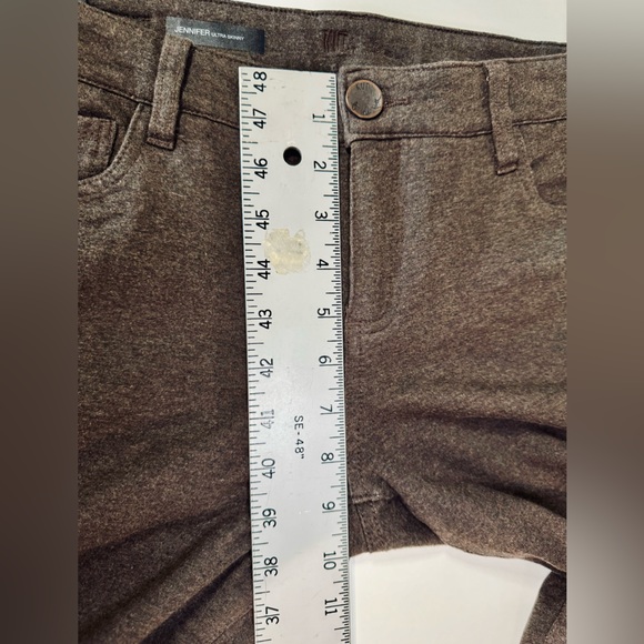 Kut from the Kloth Jennifer Ultra Skinny Pants Brown - Size 8 LIKE NEW - Picture 13 of 16